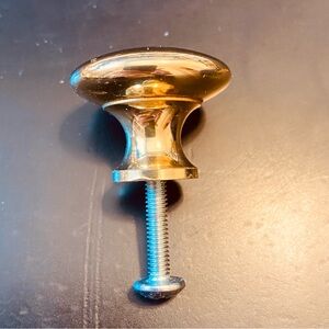 Brass Cabinet Knob with Screw - Polished Gold Finish LOT OF 30